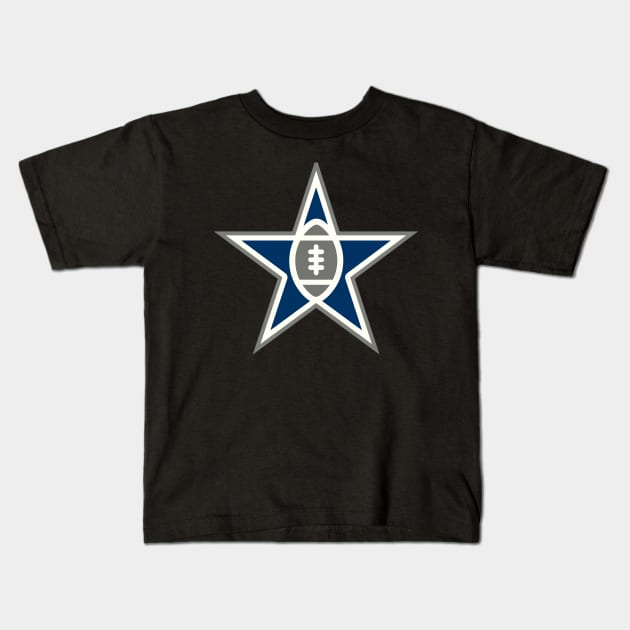 Dallas Cowboys 1 by Buck Tee Originals Kids T-Shirt by Buck Tee